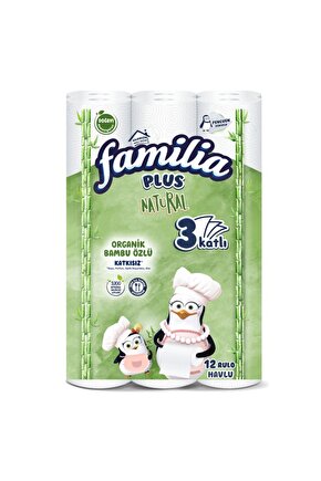 Famılıa Plus Natural 3 Katlı Kağıt Havlu 12