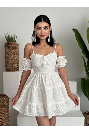 ucca Kolu astikli ini Elbise