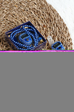 Taşlı Zikirmatik ve İnci Tesbih Seti | Mevlüd Hac Umre Davet Organizasyon Hediyesi | 10 Adet Set