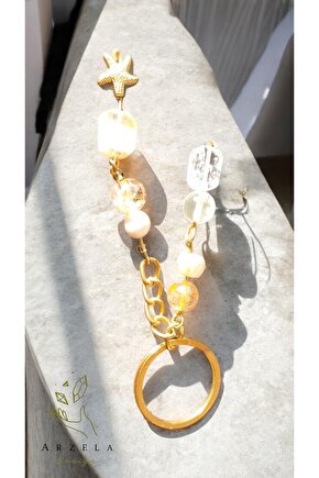 Doğal Taş ANAHTARLIK(BOLLUK VE BEREKET HUZUR)