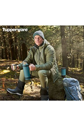 Bardaklı Termos 1.2 Litre Kırmızı Etiket