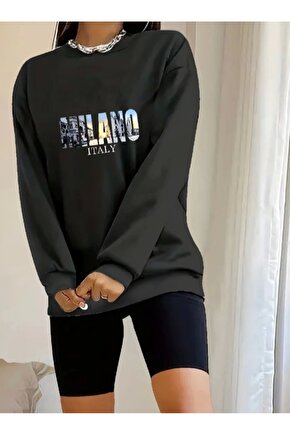 Kadın Uzun Kollu Bisiklet Yaka Desenli Viskon Iki Iplik Bluz