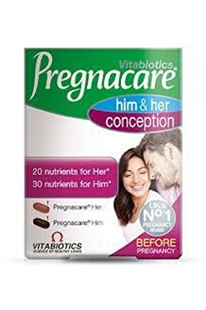 Pregnacare Him & Her Conception Tablet 20 For Her + 30 For Him