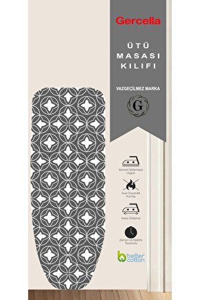 LODOS GREY 54x140 cm ( M SİZE) ÜTÜ MASASI KILIFI IRONING BOARD COVER ÜTÜ MASASI VE AKSESUARLARI