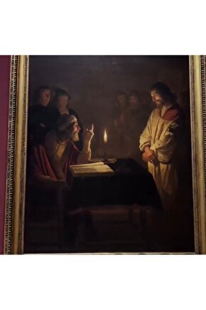 Beyaz Güller Tablo - Vintage Desenli Çerçeve - Klasik Sanat Tablosu