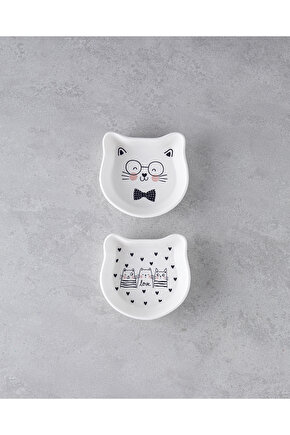 Mingle Mingle Seramik 2li Kase 14 cm Beyaz