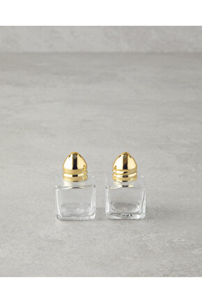 Lelia Mini Cam 2’li Tuzluk - Biberlik 4x5 Cm Gold