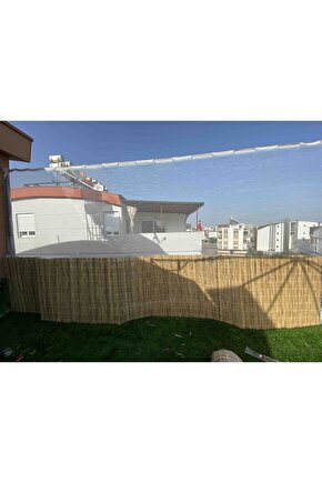 1m X 3m Doğal Bambu doğal saz hasırı tavan Dekorasyon