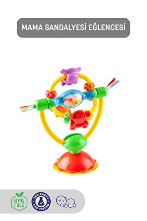 Oyuncak Mama Sandalyesi Eğlencesi Mama Sandalyesi Oyuncağı Vakumlu Vantuzlu Bebek Oyuncağı