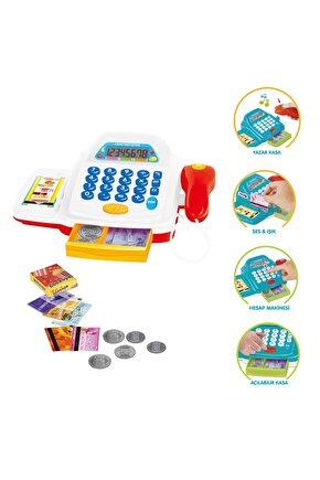 YAZAR KASA OYUNCAK SESLİ IŞIKLI ADET 3+ YAŞ