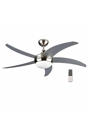 Hanki 5 Kanat Uzaktan Kumandalı Gri Tavan Vantilatörü