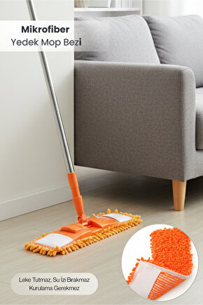 Mikrofiber Yer Temizleme Yedek Mop Bezi Profesyonel Paspas Makarna Yedek Mop Bezi