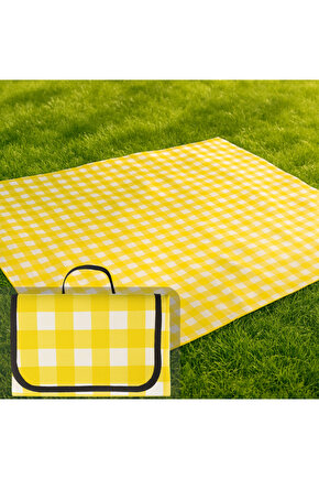 Piknik Örtüsü Masa Zemin Kahvaltı Sofrası Pratik Taşınabilir Katlanabilir Piknik Örtüsü 150x150 CM