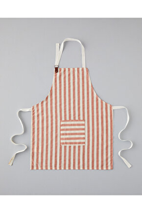 Pamuk-Keten Mutfak Önlüğü 70x55 Cm Kiremit