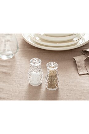 Agate Cam 2li Tuzluk - Bıberlık 4,7x8,2 Cm Şeffaf