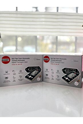 Kol Tipi Tam Otomatik Türkçe Konuşan Tansiyon Aleti 2li Set