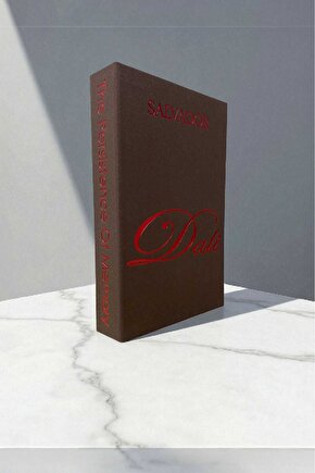 Kumaş Kaplı Dekoratif Kitap Görünümlü Kutu 1 Adet