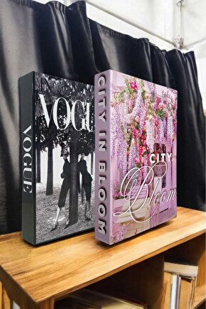 Dekoratif Kitap Görünümlü Kutu 2li Set Decorative Book Looking Box