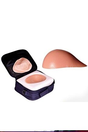 Lüks Silikon Protez Göğüs Meme Protezi (OVAL - SİMETRİK) Çantalı Kılıflı