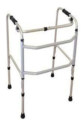 Walker Wolker Yürüteç Hareketli Katlanabilir Walker - - Demir Profil -