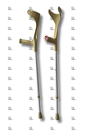 KANEDYEN LÜX BEJ ÇİFT- 2 Adet Koltuk Değneği