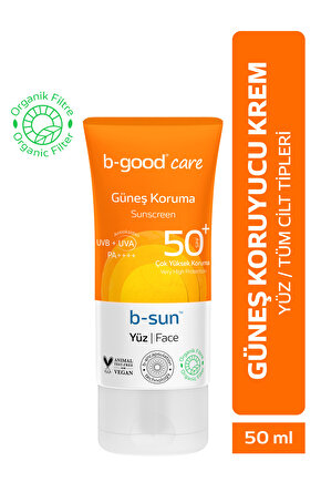 Yetişkin Güneş Kremi Spf 50 Yüz Için 50 ml