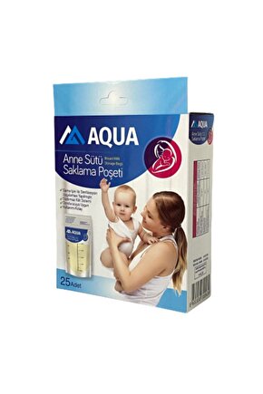 Aqua Anne Sütü Saklama Poşeti 25 Adet 1 Kutu