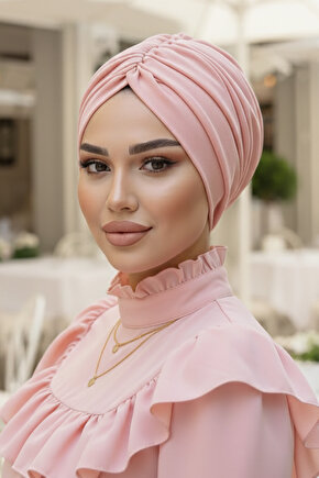 Açık Pudra Büzgülü Salaş Bone