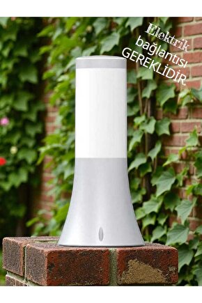 32 Cm, Plastik Gövde E27 Duylu Set Üstü Bahçe Armatürü, Elektrikle Çalışır Kaliteli Bahçe Apliği