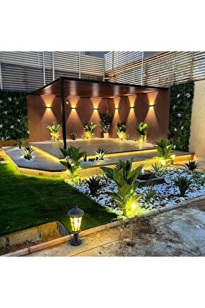 4 Watt AMBER Işık Ledli Dekoratif Işık Süzmeli İç ve Dış Mekan Aplik, Modern Armatür, Şık Armatür