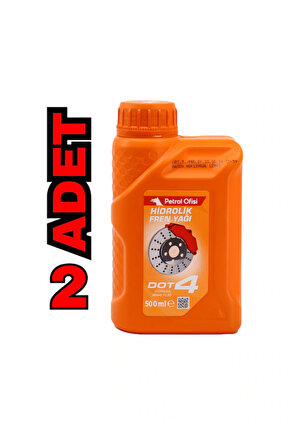 Dot4 Hidrolik Fren Yağı 500 Ml X 2 Adet