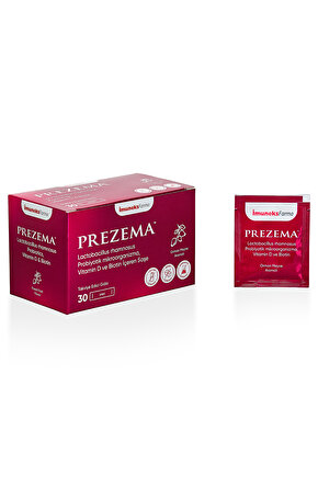 Prezema Lactobacillus Rhamnosus Probiyotik, Vitamin D, Ve Biotin Içeren Takviye Edici Gıda 30 Saşe
