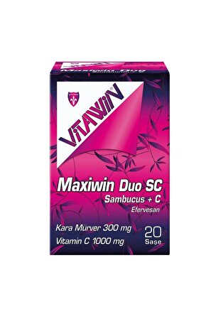 Maxiwin Duo Sambucus C Vitamini Efervesan 20 Saşe