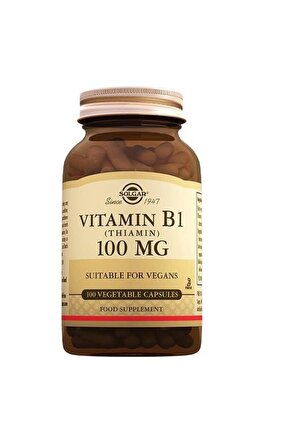 Vitamin B1 - Thiamin 100mg 100 Kapsül