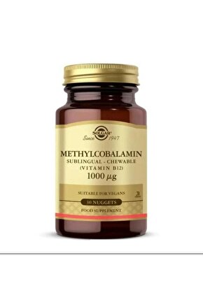 Methylcobalamin B12 1000 mcg 30 Dilaltı Tableti