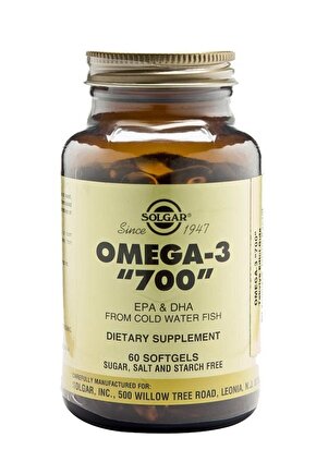 Omega-3 700 Mg 60 Kapsül