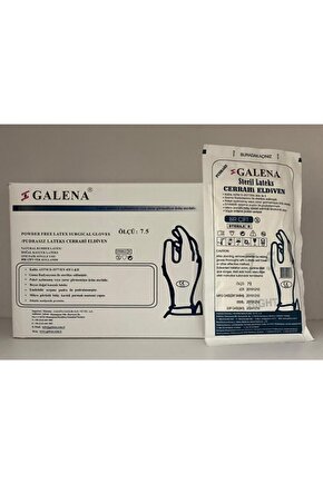 Lateks Pudrasız Steril Cerrahi Eldiven 7.5 Beden – 50 Çift