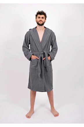 Pamuk Bornoz kapşonlu Bukle Soft Bonoz Hediyelik Günlük Ceyizlik Erkek Kadın