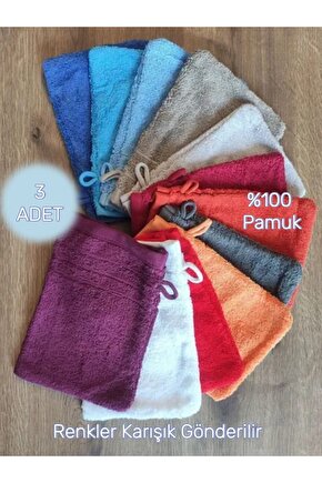 (3 Adet ) Pamuklu Bebek Kese , Çocuk kese ,Yetişkin kese, Havlu Banyo Kese-lifi Outlet