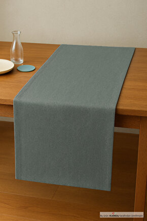 (40x 150 ) %100 Organik Ham Keten Pamuk Runner, Runner Masa Örtüsü, Dekoratif Sunum, Şık Tasarım