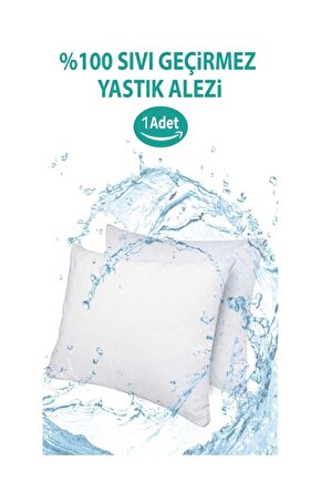 ( 1 Tane ) Büyük Boy 50x70cm Kapaklı Sıvı Geçirmez Yastık Alezi, Nonwoven Kumaş