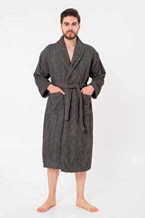 Bukle Bornoz, Şal Yaka Bornoz ,%100 Pamuklu Kadın  Erkek Unisex Bornoz