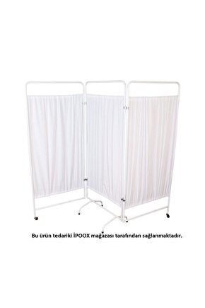 Muayene Paravanı 3 Katlı Paravan Metal Paravan Katlanabilir Prvn