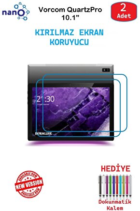 Vorcom QuartzPro 10.1 Uyumlu İçin Nano Ekran Koruyucu 9h Esnek 2 ADET