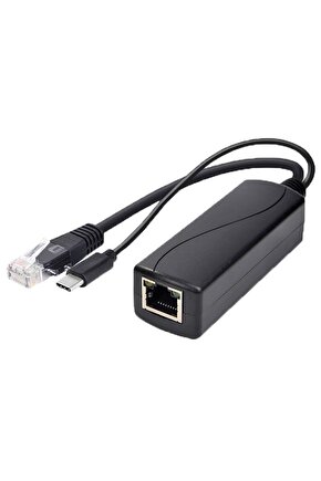 Poe Typ C Dönüştürücü Etherne Splitter 48vto5v