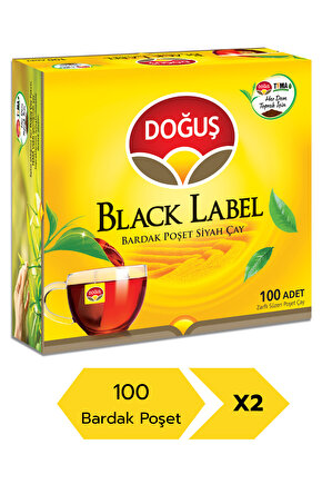 Black Label 100’lü Bardak Poşet Çay X 2 Adet