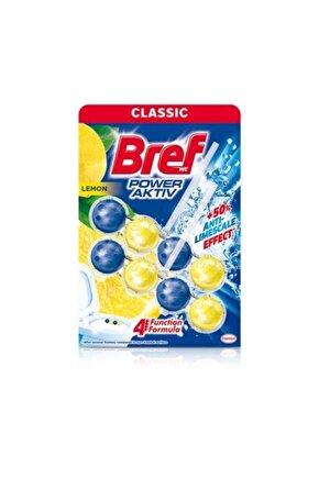 Power Aktiv Katı Tuvalet Bloğu Limon Kokulu 2 Li
