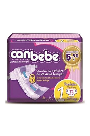 Bebek Bezi 1 Yenidoğan 13 Adet Deneme Paketi