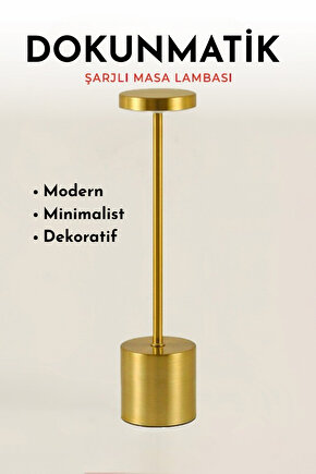 Şarjlı Dokunmatik Masa ve Gece Lambası Dekoratif