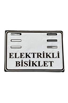 Yerli E-Bike Plakalık Plastik